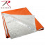 Оранжевое спасательное термическое одеяло Rothco Polarshield Survival Blanket Safety Orange 1043 - Оранжевое спасательное термическое одеяло Rothco Polarshield Survival Blanket Orange & Silver 1043