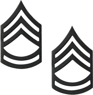Приглушенные петлицы сержанта первого класса Армии США Rothco Sergeant First Class Insignia (2 шт) 1605, фото