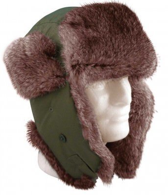 Шапка ушанка зимняя с искуственным мехом Rothco Fur Flyer's Hat, фото