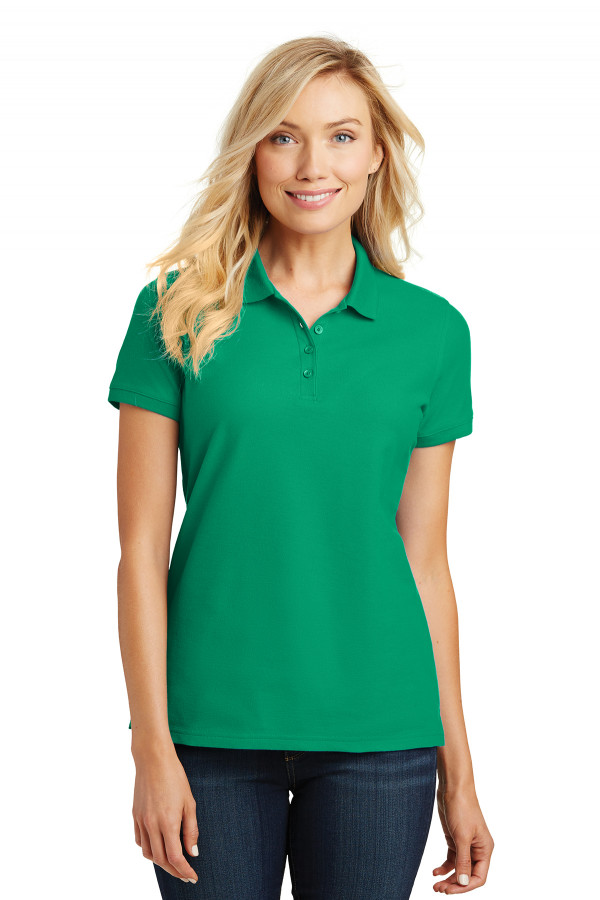Ladies green polo shirts deals