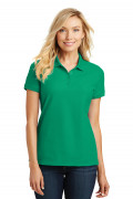 Port Authority Ladies Core Classic Pique Polo Bright Kelly Green