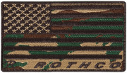 Rothco Brand US Flag Patch Woodland Camo 1878