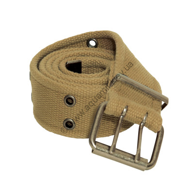 Песочный хлопковый винтажный ремень Rothco Vintage Double Prong Buckle Belt Khaki 4171, фото
