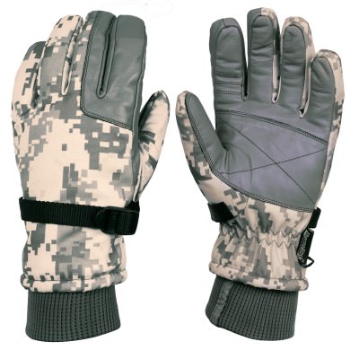 Перчатки зимние цифровой камуфляж акупат Rothco ThermoBlock™ Insulated Cold Weather Tactical Gloves ACU Digital Camo 3669 , фото