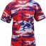 Футболка красно-бело-голубой камуфляж Rothco T-Shirts Red / White / Blue 3192 - Футболка камуфлированная Rothco T-Shirts Red / White / Blue 3192