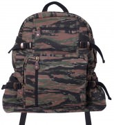 Rothco Jumbo Vintage Canvas Backpack Tiger Stripe Camo 9712