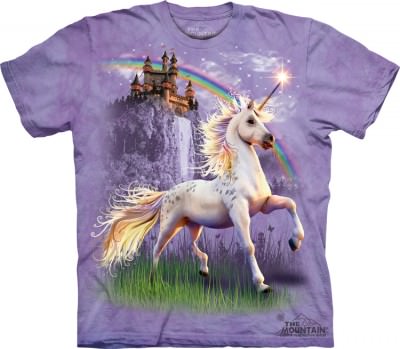Футболка с изображением единорога The Mountain T-Shirt Unicorn Castle 103146, фото