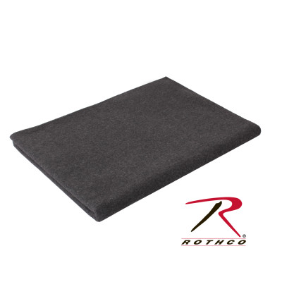 Одеяло спасательное огнестойкое шерстяное серое Rothco Wool Blanket Grey (157 x 203) , фото