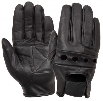 Перчатки Rothco Leather Motorcycle Gloves - Black - 4418, фото