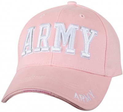 Бейсболка женская розовая с надписью «ARMY» Rothco Deluxe Army Embroidered Cap Pink 9485, фото