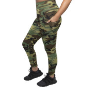 Rothco Womens Workout Performance Leggings With Pockets Woodland Camo 4891