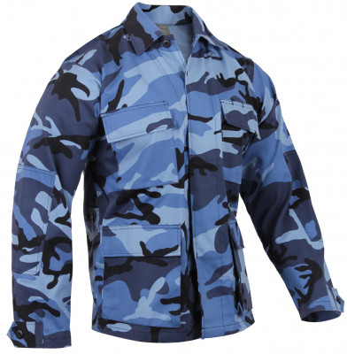 Китель городской голубой камуфляж Rothco BDU Shirt Sky Blue Camo 8882, фото