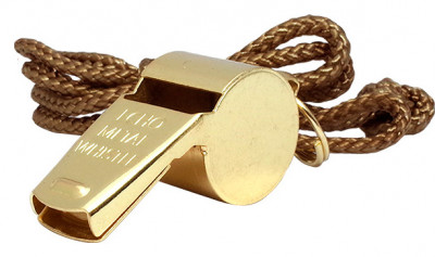 Свисток полицейский золотой Rothco GI Style Police Whistle Brass 10366, фото