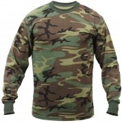 Rothco Long Sleeve T-Shirt Woodland Camo 6778