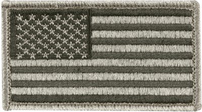 Лиственно-зеленая нашивка с велкро флаг США Rothco U.S. Flag Velcro Patch Foliage Green / Forward 17780, фото