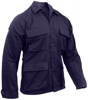 Темно-синий полевой военный китель Rothco BDU Shirt Navy Blue 8885, фото