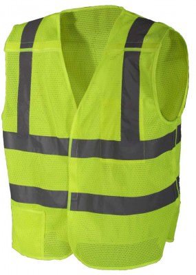 Сигнальный жилет ярко-зеленый Rothco 5-point Breakaway Vest Safety Green 9564, фото