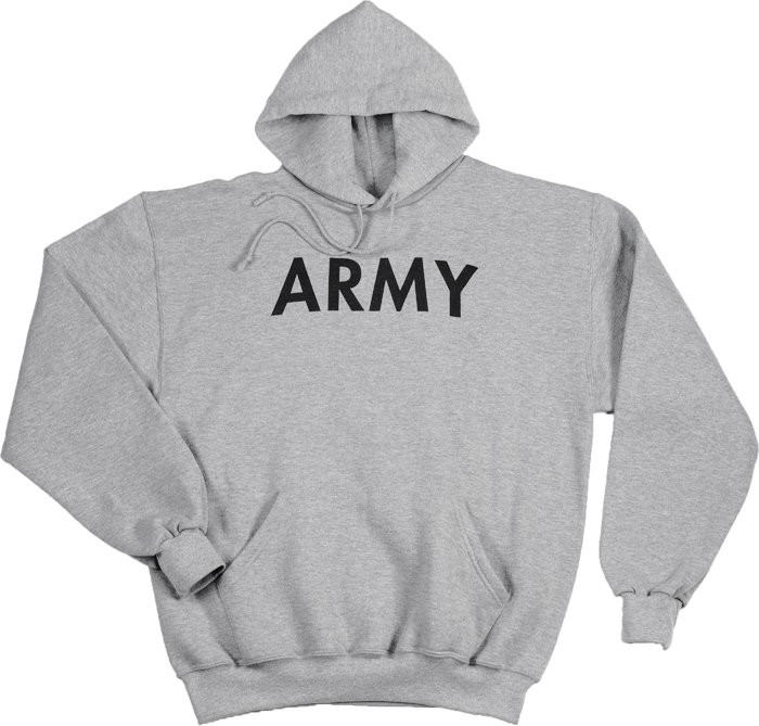 Gray army hoodie deals
