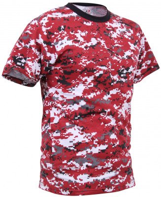 Футболка Rothco T-Shirt  Red Digital Camo 5434, фото