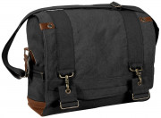 Rothco Vintage Canvas B-15 Pilot Messenger Bag Black 9117