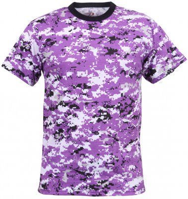Футболка фиолетовый цифровой камуфяж Rothco T-Shirt Ultra Violet Digital Camo 5685, фото