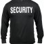 Футболка с длинным рукавом с надписью «SECURITY» Rothco 2-Sided Security Long Sleeve T-Shirt 60222 - Футболка с длинным рукавом с надписью «SECURITY» Rothco 2-Sided Security Long Sleeve T-Shirt 60222