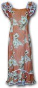 Pacific Legend Long Muumuu Dress - 334-3162 Peach