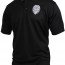 Потоотводящая футболка поло Rothco Moisture Wicking 'Security Badge' Golf Shirt Black 3627 - Потоотводящая футболка поло Rothco Moisture Wicking 'Security Badge' Golf Shirt Black 3627