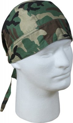 Бандана с завязками Rothco Camo Headwrap Woodland Camouflage 5130, фото