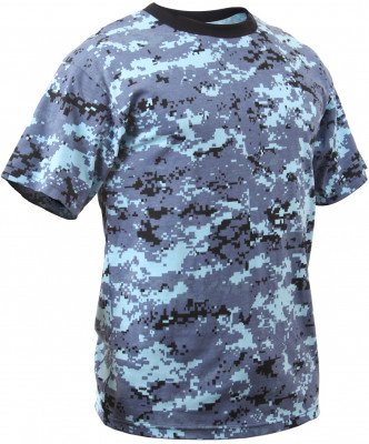 Футболка Rothco T-Shirt Sky Blue Digital Camo 8947, фото