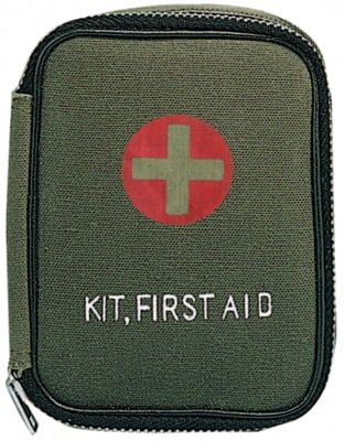 Rothco Military Zipper First Aid Kit Pouch Olive Drab - 8325, фото