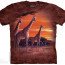 Футболка с жирафами The Mountain T-Shirt Sundown 105906 - Футболка с жирафами The Mountain T-Shirt Sundown 105906