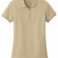 Футболка поло женская бежевая Port Authority Ladies Core Classic Pique Polo Wheat - Класcическая женская футболка поло Port Authority Ladies Core Classic Pique Polo Wheat