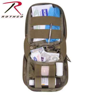 Тактическая персональная аптечка мультикам Rothco MOLLE Tactical First Aid Kit MultiCam 2676, фото