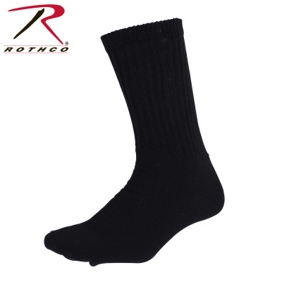 Американские черные носки для фитнеса и бега Elder Hosiery Athletic Crew Socks Black 6229, фото