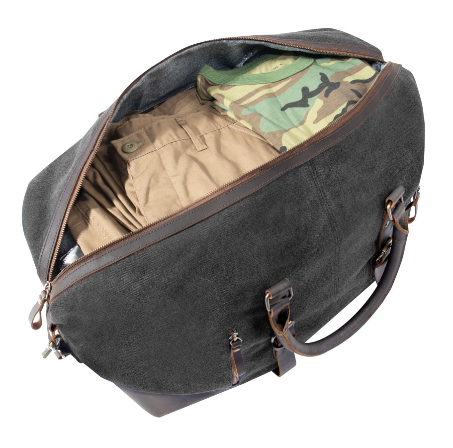 Gray weekender bag sale