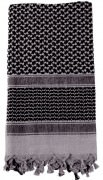 Rothco Shemagh Tactical Desert Scarf Grey/Black - 8537