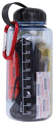 Прозрачная фляга с набором аксессуаров для выживания Rothco Water Bottle Survival Kit 52720, фото