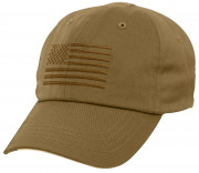 Rothco Tactical Operator Cap With US Flag Coyote 4639