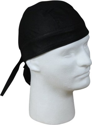 Бандана с завязками Rothco Headwrap Black 5133, фото