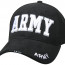 Бейсболка черная с надписью «ARMY» Rothco Deluxe Army Embroidered Low Profile Insignia Cap 9385 - Бейсболка черная с надписью «ARMY» Rothco Deluxe Army Embroidered Low Profile Insignia Cap 9385