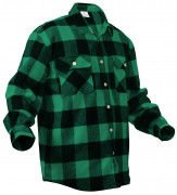 Rothco Buffalo Plaid Flannel Shirt Green 4739 