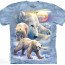 Футболка с медведями The Mountain T-Shirt Sunrise Polar Bear Collage 105895 - Футболка с медведями The Mountain T-Shirt Sunrise Polar Bear Collage 105895