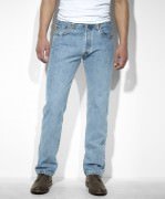 Levis Men's 501 Original Fit Jean Light Stonewash 005010134