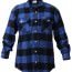 Мужская фланелевая рубашка буффало в синюю клетку Rothco Buffalo Plaid Flannel Shirt Blue / Black 4739 - Мужская фланелевая рубашка буффало в синюю клетку Rothco Buffalo Plaid Flannel Shirt Blue / Black 4739