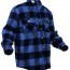 Мужская фланелевая рубашка буффало в синюю клетку Rothco Buffalo Plaid Flannel Shirt Blue / Black 4739 - Мужская фланелевая рубашка буффало в синюю клетку Rothco Buffalo Plaid Flannel Shirt Blue / Black 4739