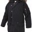 Зимняя винтажная черная хлопковая куртка аляска Rothco Vintage N-3B Parka Black 9963 - Зимняя винтажная куртка аляска Rothco Vintage N-3B Parka Black - 9963