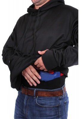 Тактическая полицейская толстовка Rothco Concealed Carry Hoodie Black 2071, фото