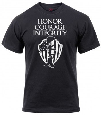Rothco Honor Courage Integrity Athletic Fit T-Shirt 2913, фото