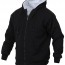 Куртка на искусственном меху черная Rothco Heavyweight Sherpa Lined Zippered Sweatshirt Black 8266 - Куртка на искусственном меху Rothco Heavyweight Sherpa Lined Zippered Sweatshirt Black - 8266